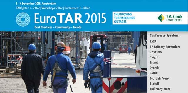 EuroTAR 2015 gives you valuable tips and lessons learned from turnaround experts from across Europe.