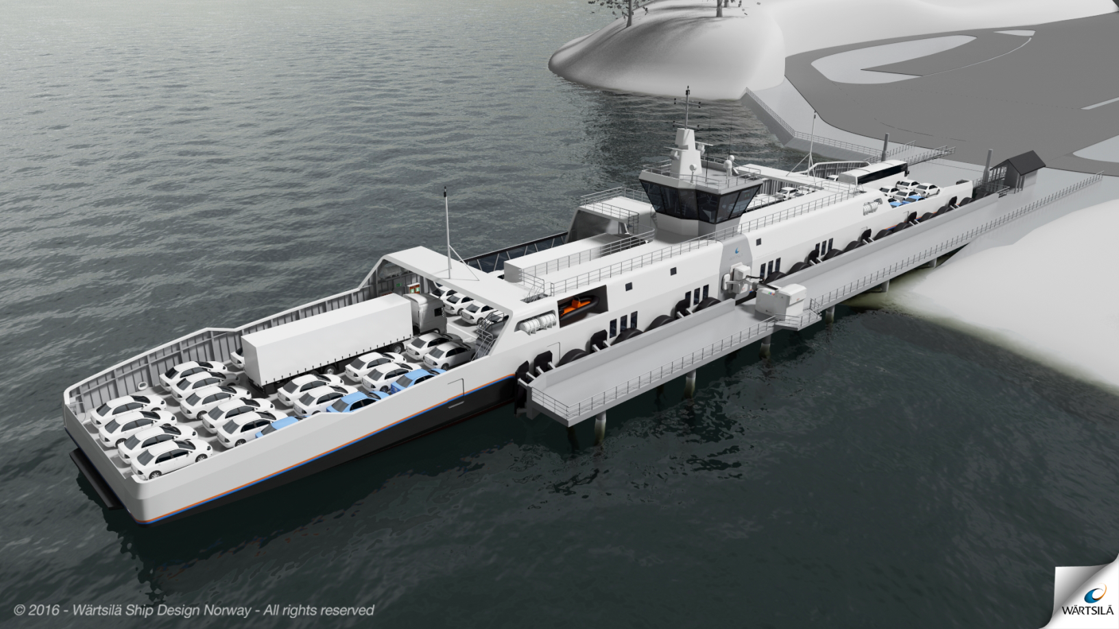 Cavotec ferry at the pear charging