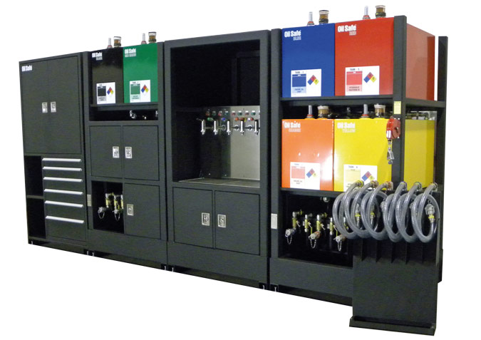 Figure 3. Lubrication storage and management system.